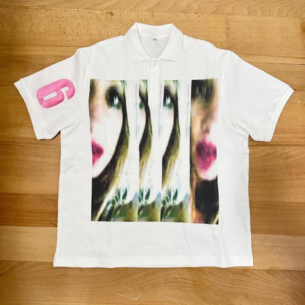 RogueWave Y2K Punk Goth Styl Móda Osobnost Jedinečný Design Polokošile Street Hip Hop Harajuku Pánské Krátký Rukáv Graffiti