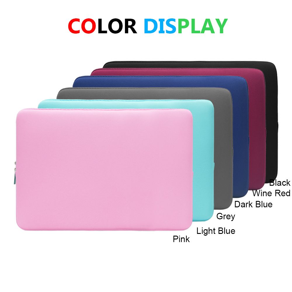 Capa de Notebook Colorida Ultrafina Macia à Prova de Choque Manga para Laptop Bolsa de Transporte Estojo