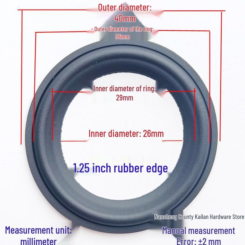 

1-2.5 inch Rubber Edge Ring for Speaker Repair