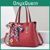 Stilvolle große Tragetasche für Damen mit elegantem PU-Material und Vintage-Design