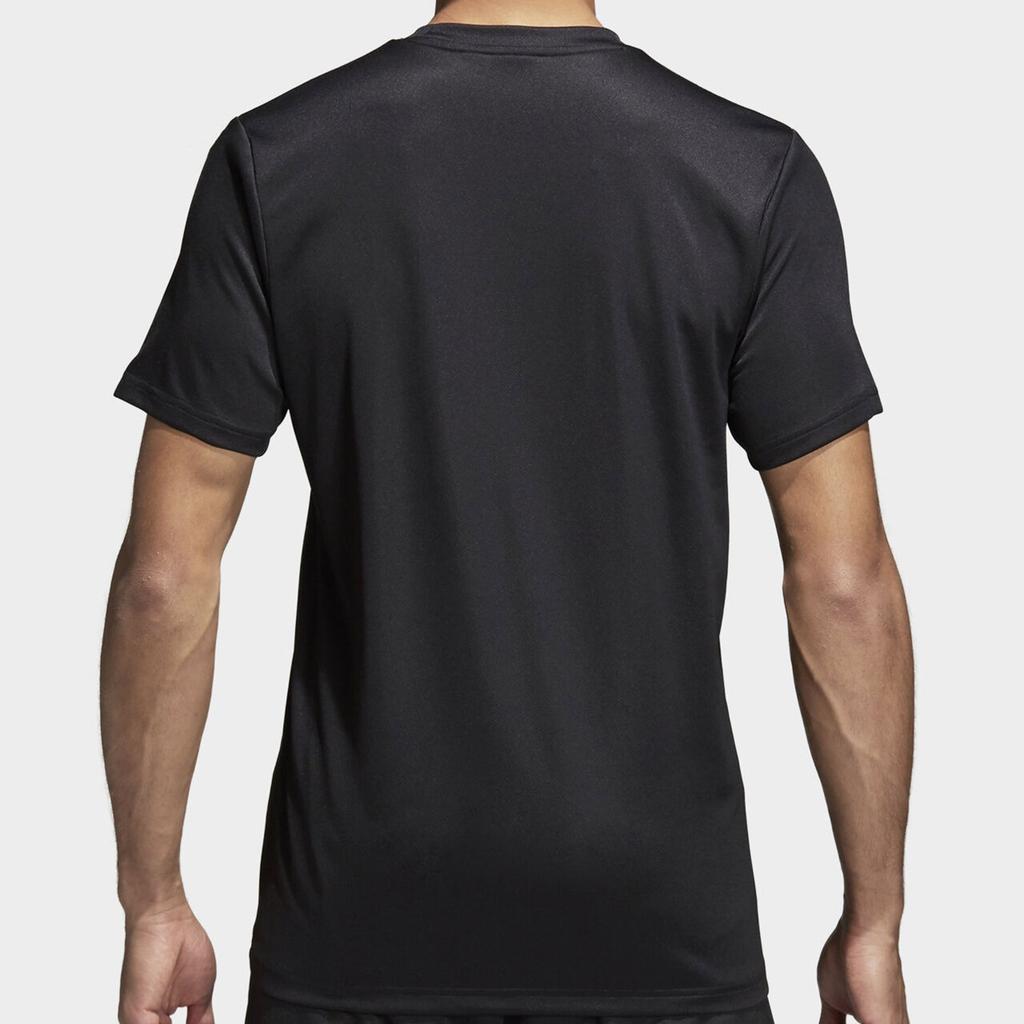 adidas T Shirts Men's Black Crew Neck Moderate Straight Fit CE9021