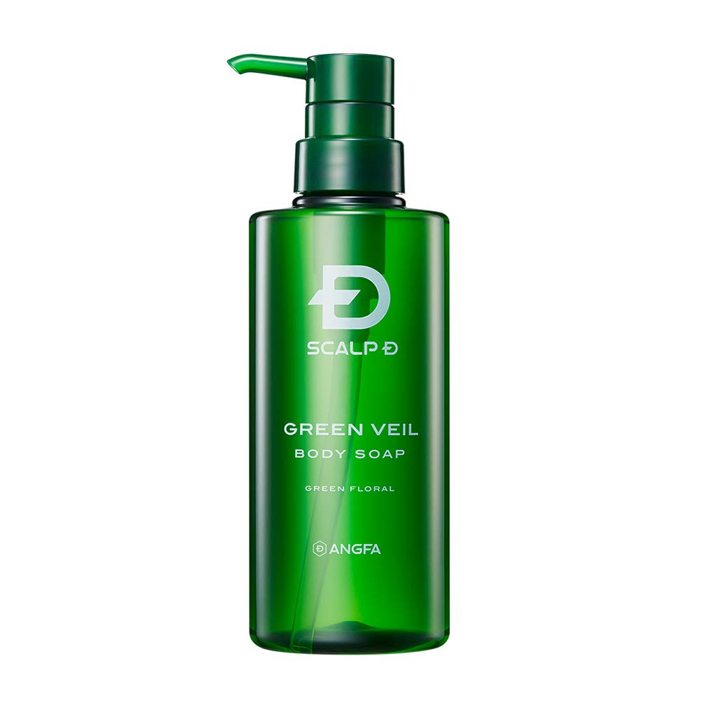 

ANGFA Scalp D Green Veil Body Soap 400ml Green Floral Itchy Skin [Dry/Moisturizing]