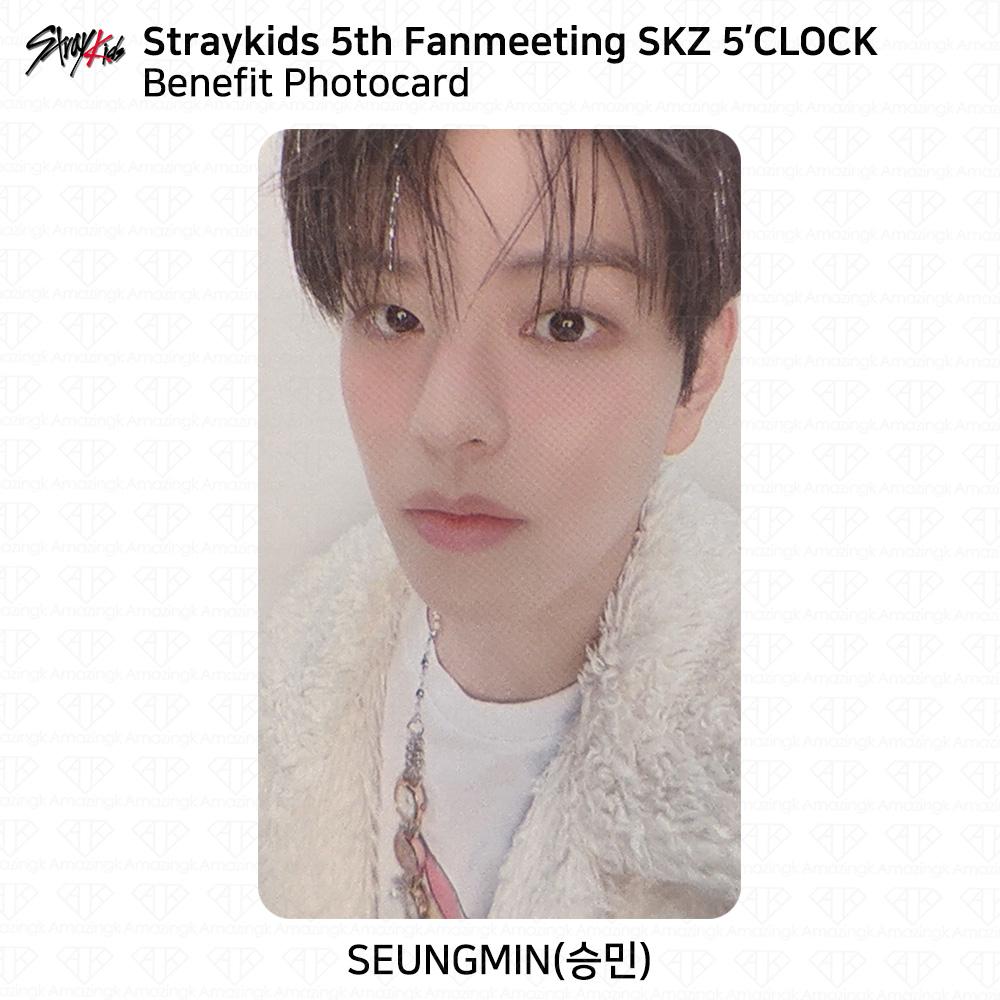 

Пятая встреча фанатов STRAY KIDS SKZ 5 CLOCK Официальная благотворительная фотокарточка MD KPOP K-POP Seungmin