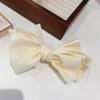 Handmade Fabric Ruched Bow Hair Clip Women Accessory Korean Style Top Side Pin
