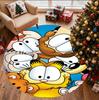 Garfield Pattern Round Rug, Indoor/Outdoor Mat, for Picnic, Gameroom, Bedroom, Office, Living Room, Home Decor Carpet, Birthday Gift