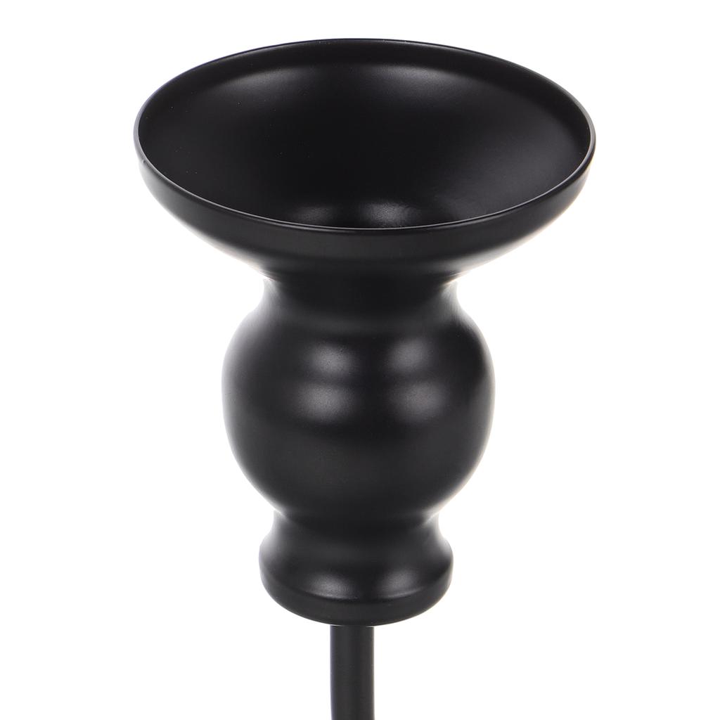 Vintage Wrought Iron Wall Holder Decorative Pattern Metal Sconces Black Mount Candlestick Holder Wall Sconce