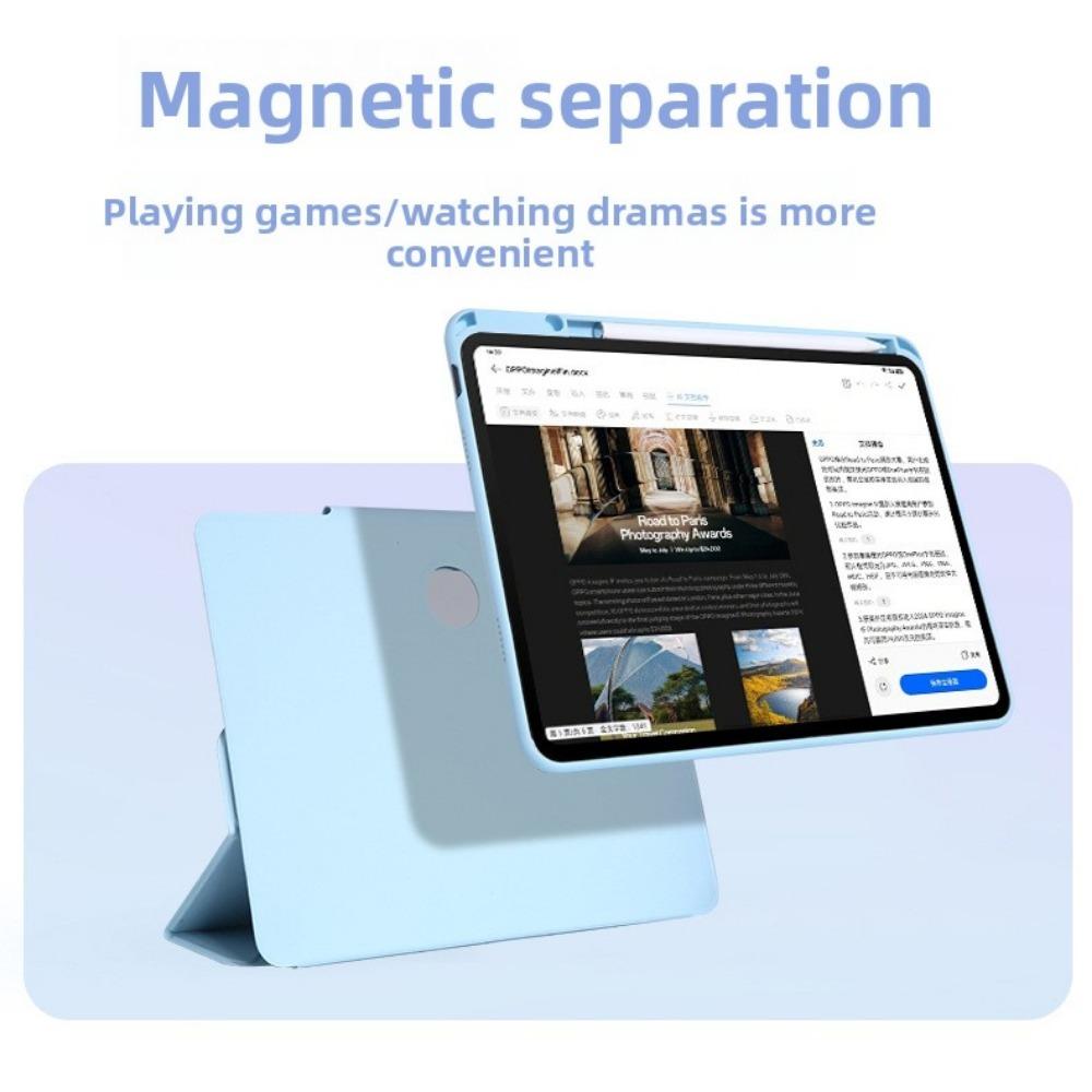 Magnetic Leather Case for OPPO Pad 4 Pro 11.61 Inch 360 Rotatable Y Stand Cover with Ring Holder
