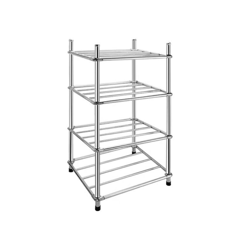 Huíhuáng 4-Tier Stainless Steel Storage Rack