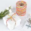 1Roll Paper Rope DIY Weaving Decorative Paper Rope Lafite Grass Creative Handmade Gift Colorful Packaging Rope Bouquet Packaging