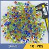 10Pcs 14/16/19/25Mm Colorful Glass Marbles Toy Kids Marble Balls Run Game Solitaire Toy Accs Vase Fillerfish Tank Home Toy Gift