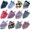 30/50pcs Plaid Dog Bandana Lot For Small Large Dogs Things And Bows For Dogs Pet Products Washable Bulk Dog Bandanas