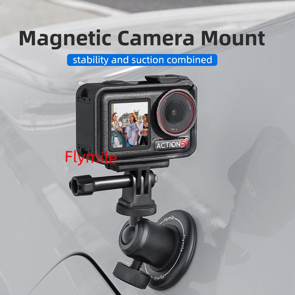 Kit de Montagem Magnética FLYMILE para Câmera Esportiva Base Adaptadora Acessórios para Câmera