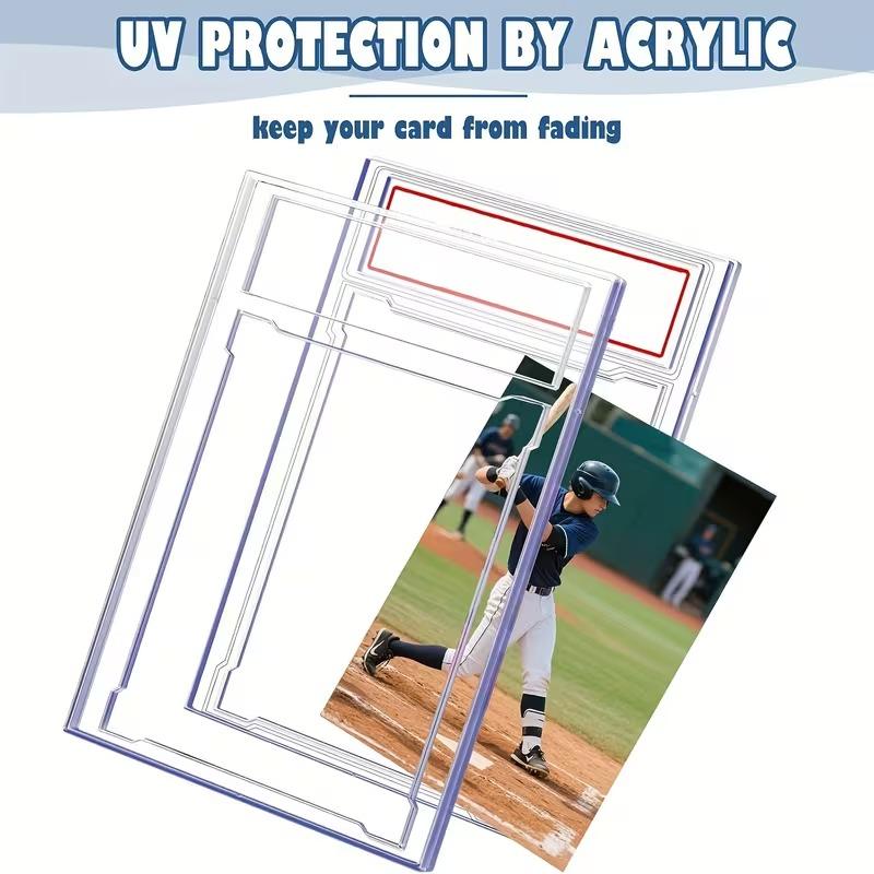Trading Cards Slab Label Grade Baseball Star Card Sleeves Protector Acrylic Stand Plastic Game PTCG Gift Toy