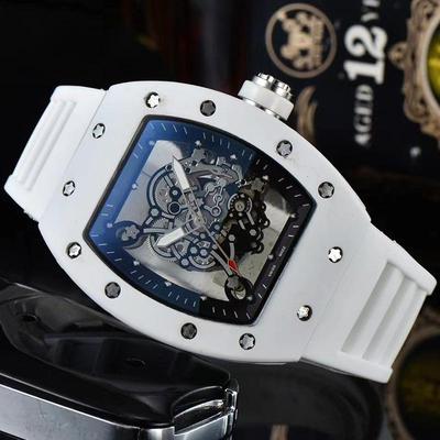 Stylish Unisex Modern Quartz Watches with Transparent Back, Perfect for Business and Leisure.