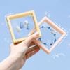 Press On Nails Container, Nail Art Decoration Jewelry Storage Box 9*9cm, Dustproof Display Case