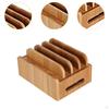 Desktop Phone Holder Wooden Stand Modern Compact Dock Bracket for Bedside