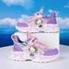 Boys and girls shoes 25 summer new leather surface breathable medium and older children soft sole dirt-resistant shoes girls non-slip running shoes