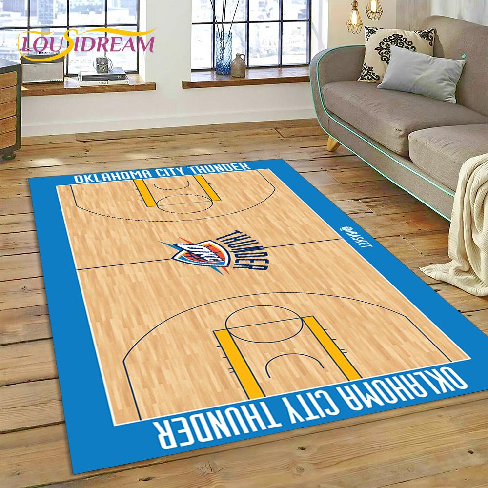3D America Basketball Court Team Customized Rug Carpet for Living Room Bedroom Decor,Non-slip Decoration for Sofa Doormat Gift