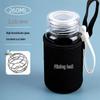 Graduated Borosilicate Glass Mug with Lid