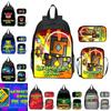 16-inch Children's Backpack Set Geometric Dash Durable Shockproof And Lightweight