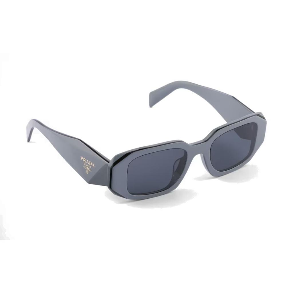 Prada Side Leg Letter Logo Irregular Shape Sunglasses Women sunglasses Gray SPR17W_E11N_FE09T_C_A051
