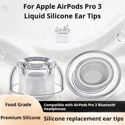 Puntas de Silicona Líquida para AirPods Pro 3 Antideslizantes Reducción de Ruido Reemplazo Protectores Fundas para Auriculares Tapones para los Oídos