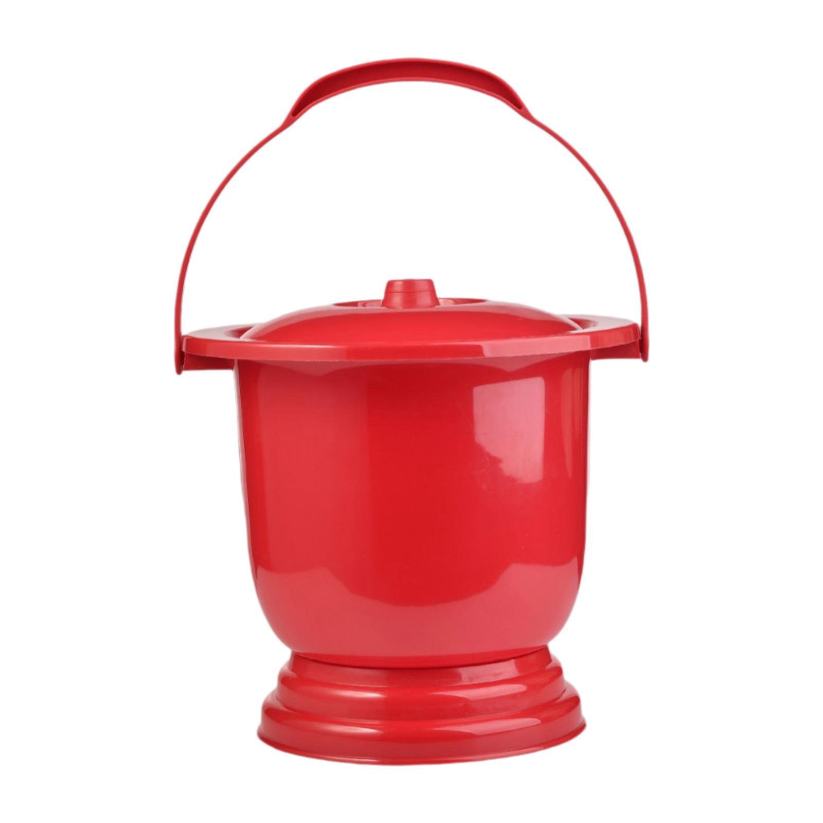 Portable Bedpan Toilet Spittoon Urinal with Lid for Adults Women Men Bedroom