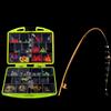 Fish Lure Beads Bait Jig Hook Swivels Tackles Set With Box for Sea Fishing