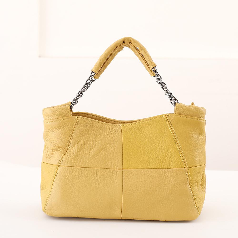 100% first-layer cowhide cross-border women s bag Amazon women s bag new portable leather bag women s bag chain soft bag