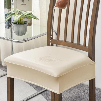 PU Waterproof Leather Chair Seat Cover with Double Elastic Band for Dining Chairs - Home or Hotel Use
