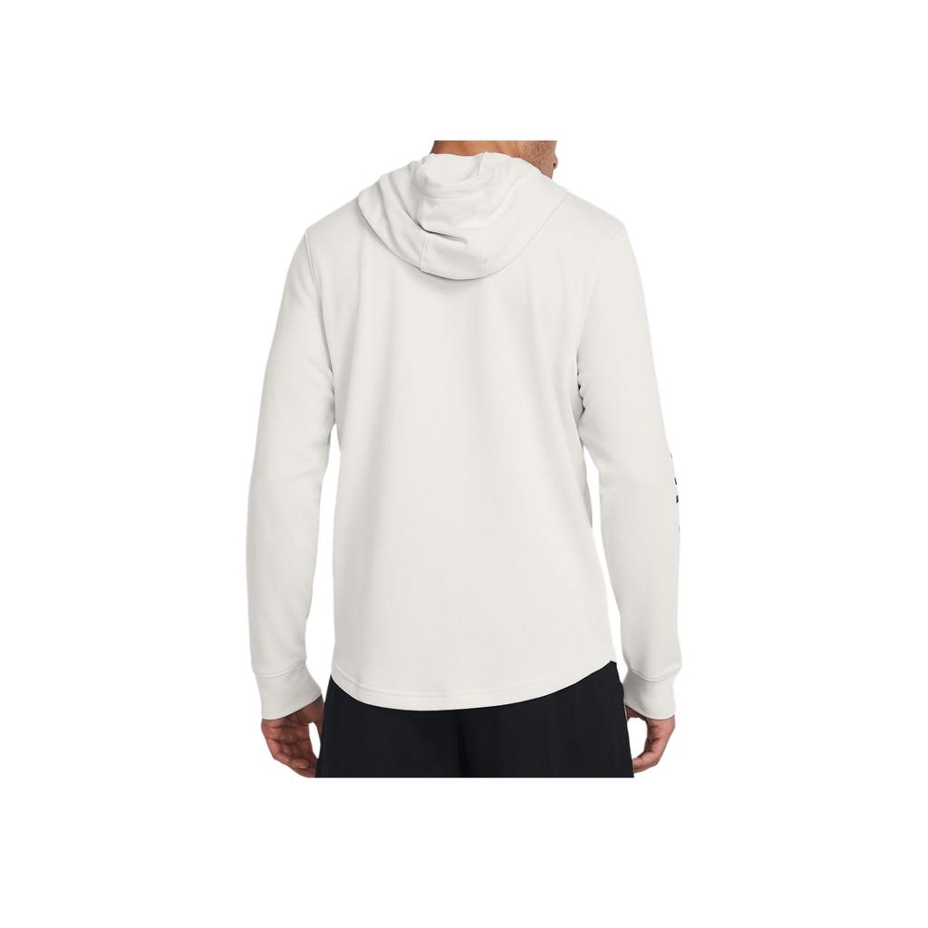 Under Armour Sports Leisure Hooded Sweatshirt Men Sweatshirts Off-White 1377428-114