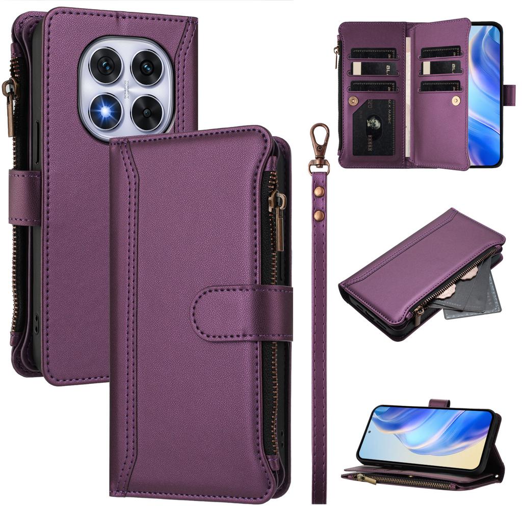 For Redmi Note 14 Pro Case Xiaomi Redmi Note 14 Pro Plus 5G Zipper Leather Flip Wallet Cover For Redmi Note 14 Pro 4G Case Funda