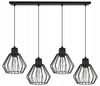 Hanging Lamp, Ceiling Chandelier, Wire Shade, Led
