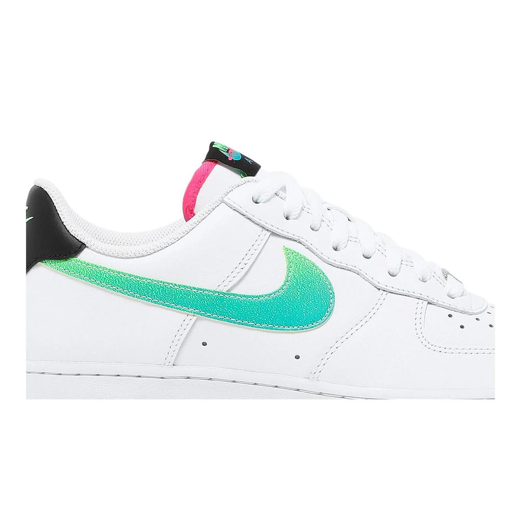 Nike Air Force 1 '07 LV8 'White Aquamarine' (Unisex) White / Aquamarine / Black / Green Strike Skate Shoes DJ5148 100