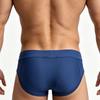 Mens Swim Briefs Comfort Quick Dry Nylon Mesh Panel Contour Pouch Elastic Waistband Sexy Color Block Swim Trunks For Beach Swimming