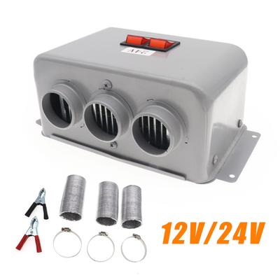 12V 24V Three Hole Car Heater Electric Cooling Heating Fan Portable Electric Dryer Windshield Defogging Defogger Defroster For Truck Boat