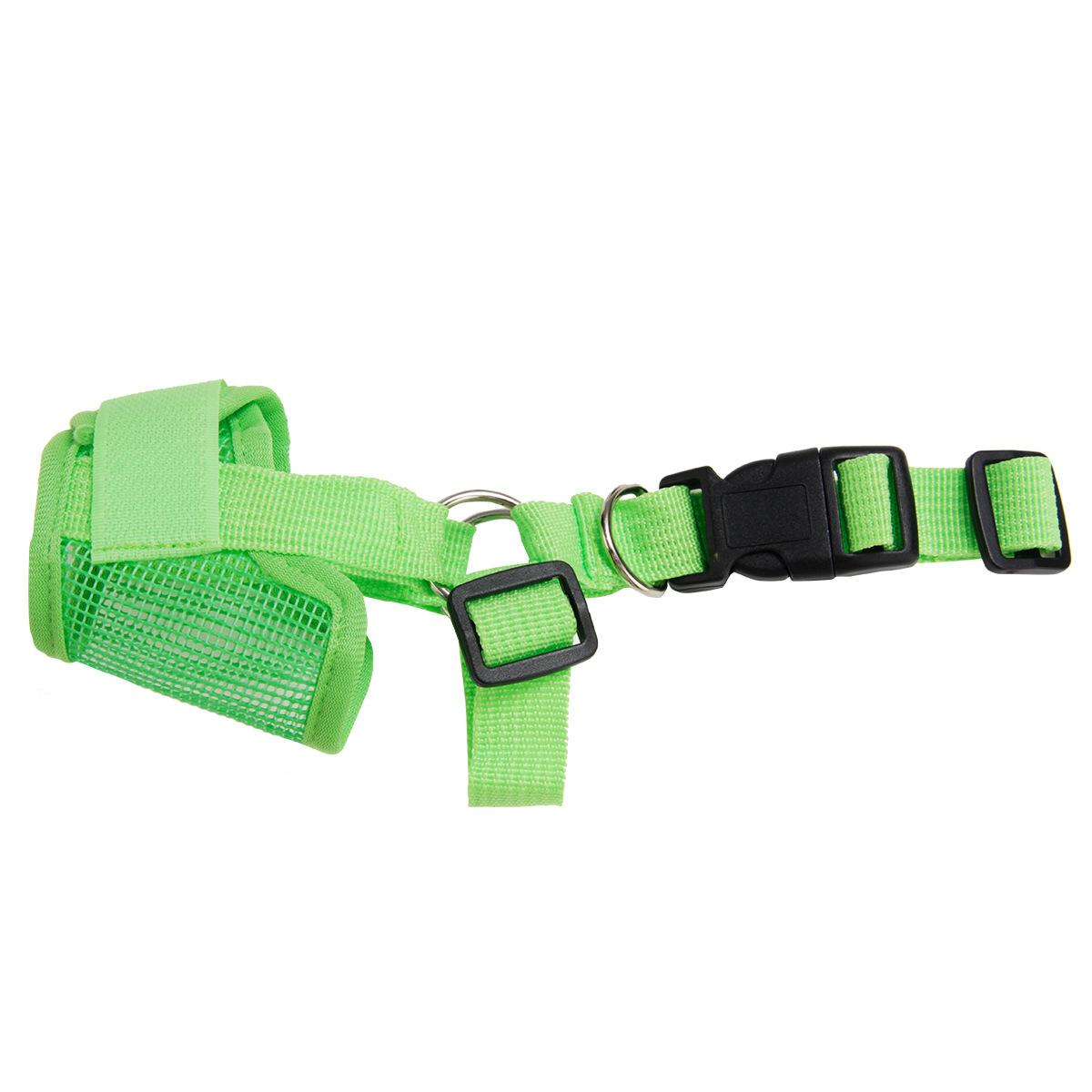 

Намордник для собак с защитой от лая для маленьких и больших собак, регулируемая сетка, дышащие намордники для рта домашних животных, нейлоновые ремни для собак, аксессуары для собак S