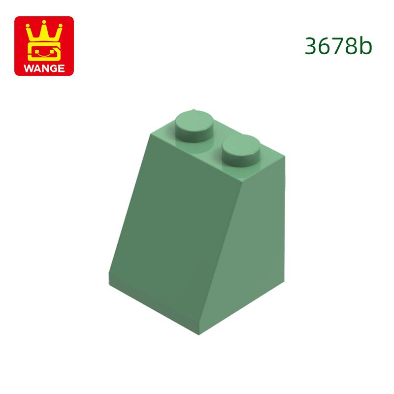 53Pcs/lot 3678 Roof Tile 2X2X2 Dots 65degree Block Moc Hue Accessories Compatible featuring Brick DIY Children's Plaything Assembly