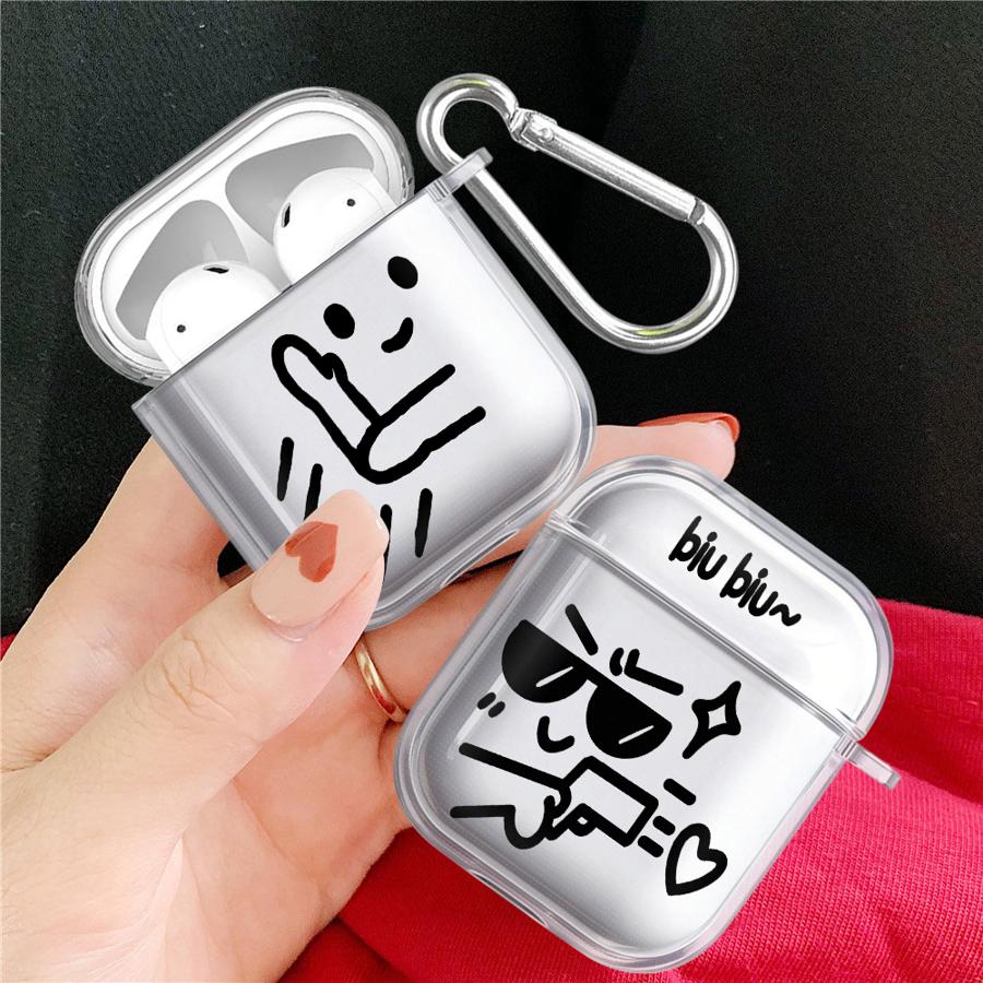 Case For Airpods 1 3 Pro3 Pro2 2 4 Pro Clear Earphone Cases Cover People Who Send Love