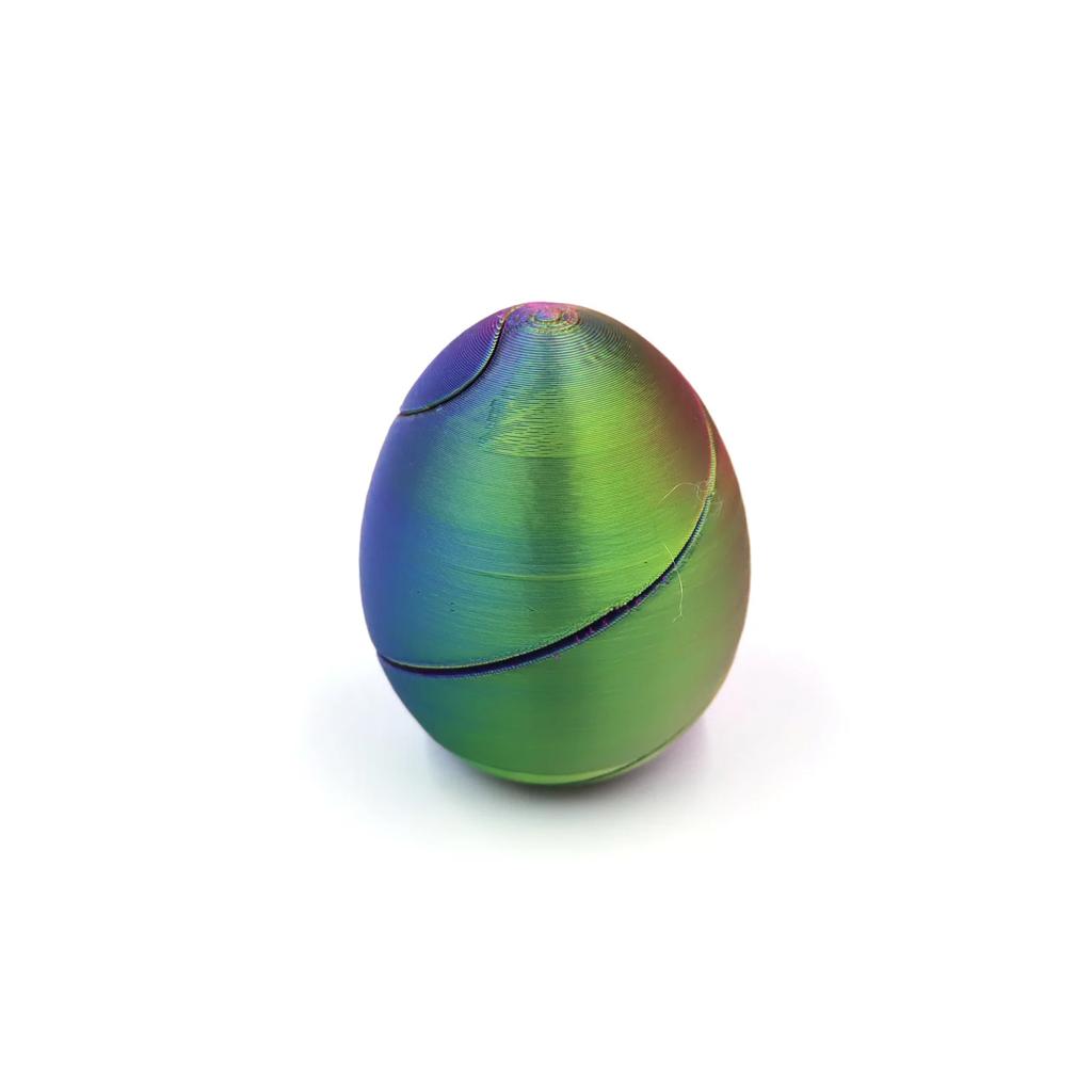 Neues 3D-Druck Spiral-Eier Unmögliches Shuttle Spielzeug Durchgangsskulptur Mini Wirbel Faden Illusion Heim Schreibtisch Dekoration Fidget Spielzeug