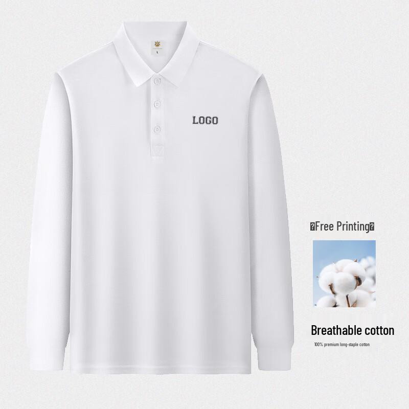 Unisex Breathable Long-Sleeve Polo Shirt