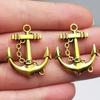10 szt./partia--31x27mm Srebrne Złote Brązowe Platerowane Zawieszki Kotwice do DIY Akcesoria do Breloków Elementy do Wyrobu Biżuterii