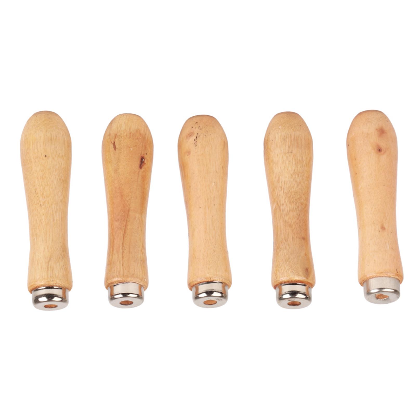 

5 шт. удобные деревянные ручки для напильников сменные аксессуары ювелирные инструменты аксессуары