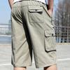 Men's Cargo Shorts Summer Loose Casual Pants Elastic Waist Large Size Outdoor Jogging Sweatpants Trend Multi Pockets Pants