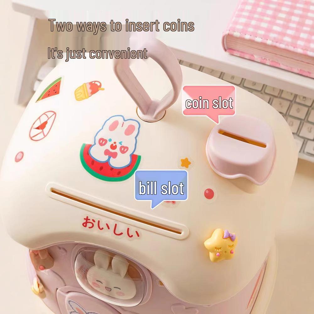 2023 Cute Mushroom House Money Box Cartoon Piggy Bank for Children
