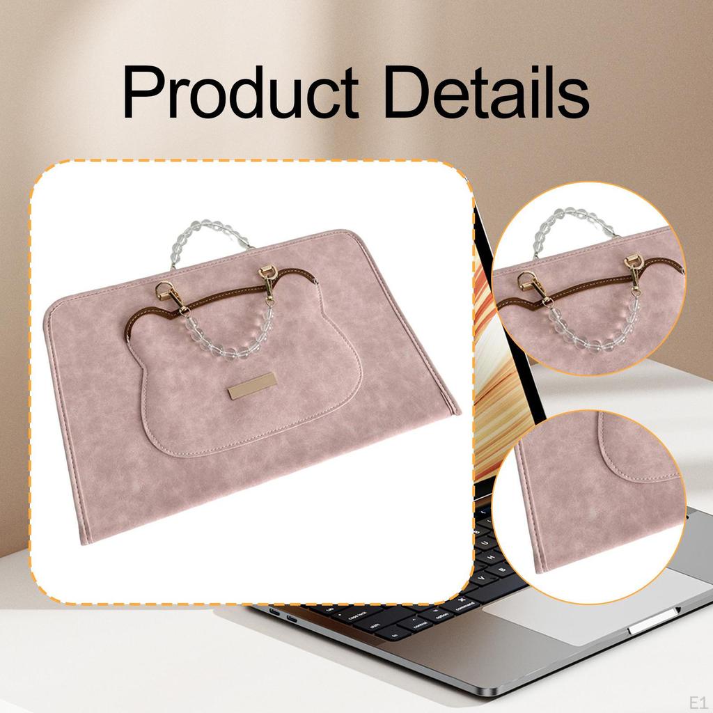 Laptop Sleeve Cover Travel Carrying Flip Case Briefcase Bag Work Lightweight PU Leather for