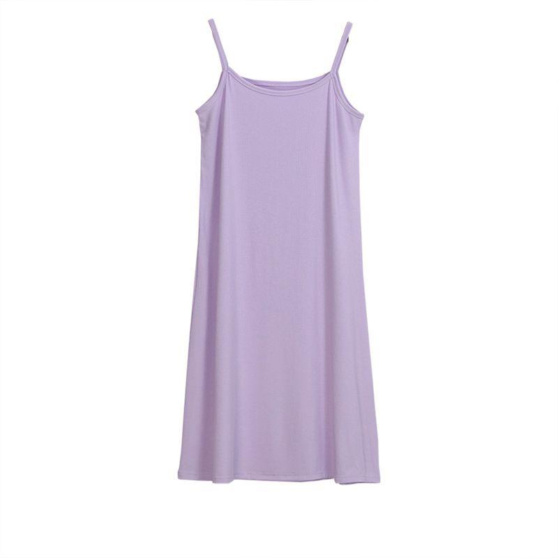 Women's Long Tanks Camisole Dress Tunic Slip Length Stretch Spaghetti Tank Top In Premium Quality Fabric