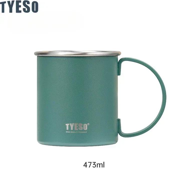 Tyeso Thermoses Large Capacity Stainless Steel Insulated Mug with Handle Perfect Coffee and Tea Beverage Cup Vacuum Flasks