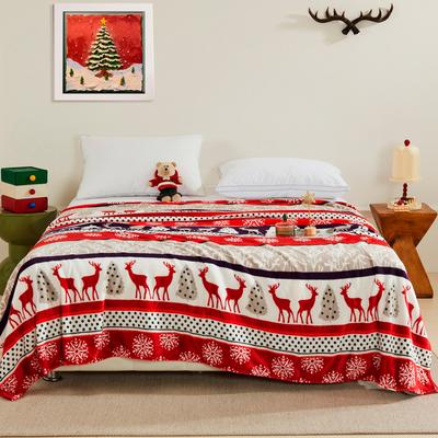Christmas Blanket Soft Long Plush Bed Cover Blanket Fluffy Faux Fur Bedspread Blankets For Beds Couch Sofa