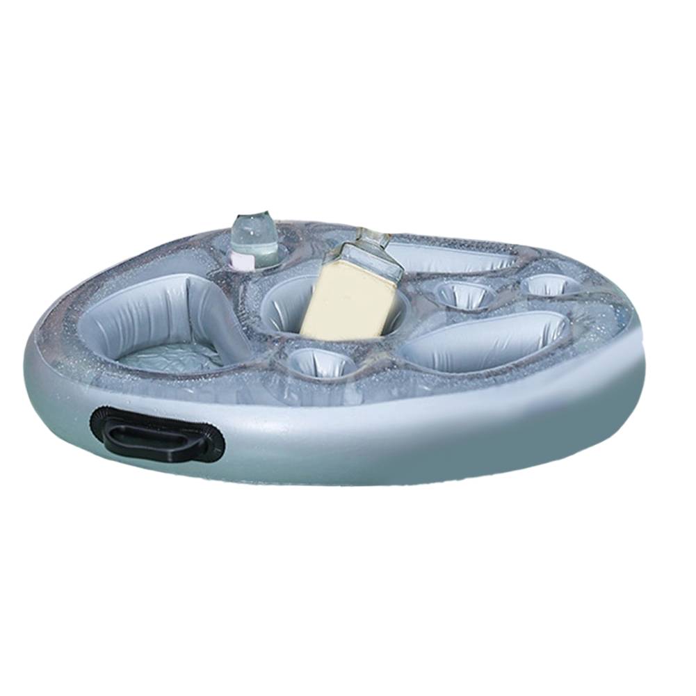 Beach Days Pool Parties 71*11*11CM Floating Drink Holder 9 Compartments Storage Ergonomic Carry Handles Heavy-duty PVC